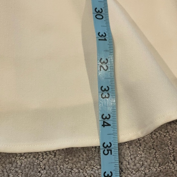 Gal Meets Glam Celeste Fit and Flare Ivory/White Long-Sleeve Dress, Size 6 - Picture 11 of 15